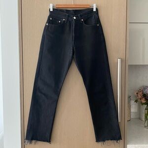 Vintage levis 501 straight leg jeans black